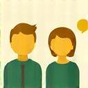 Icona stilizzata di due persone che parlano, simbolo della consulenza iniziale.